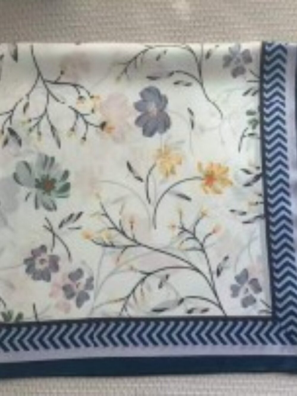 Lumière East Silk Scarf – Midnight Flora | 100% Mulberry Silk 70x70cm